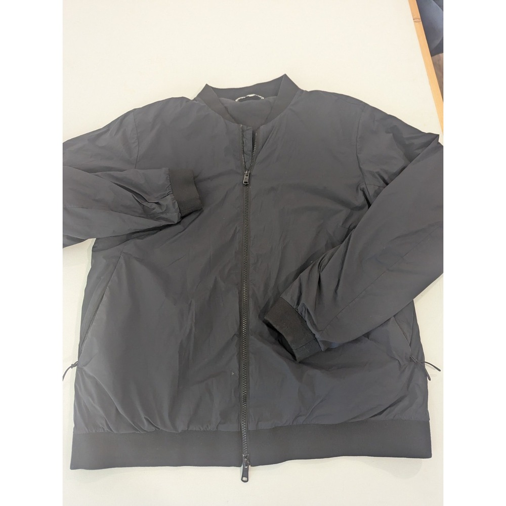 Hill City Mens Jacket Full Zip Active Black Lightweight Size Large